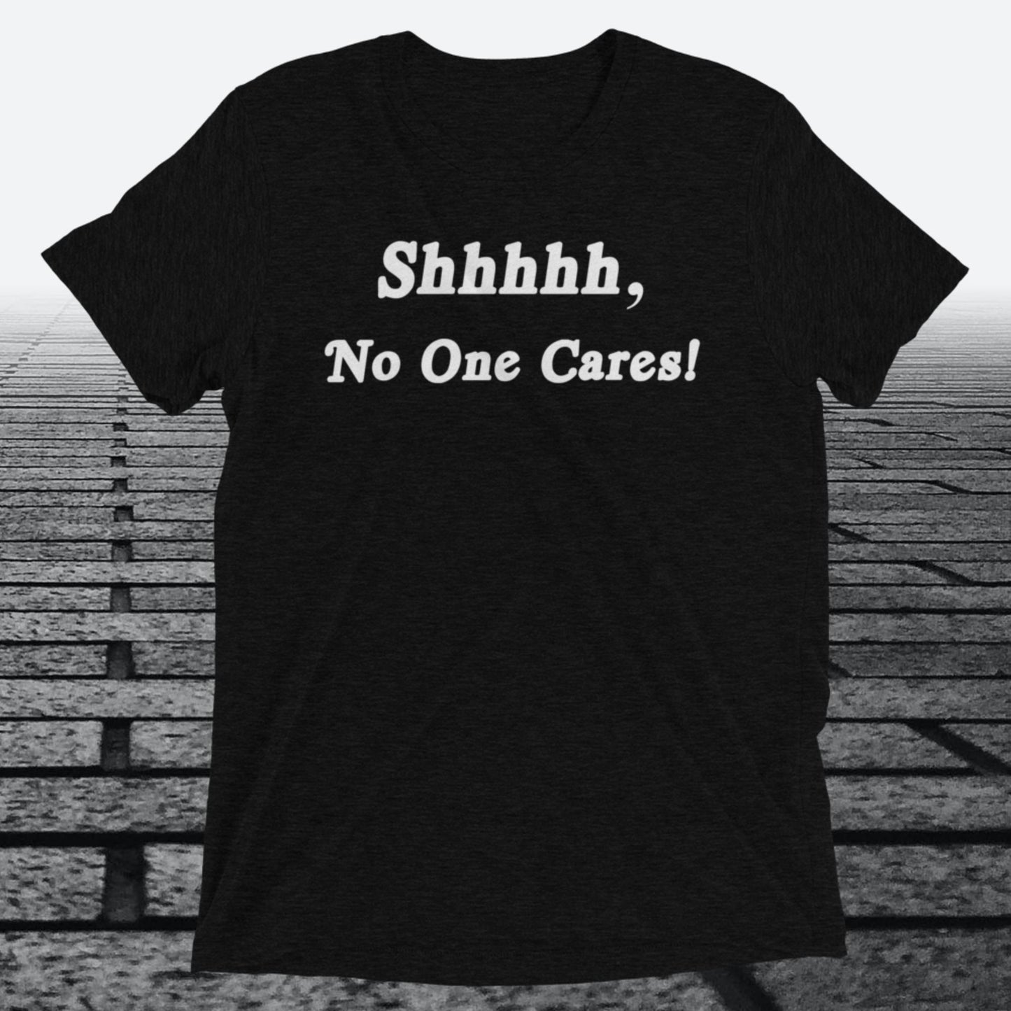 Shhhhh, No One Cares, Triblend T-shirt