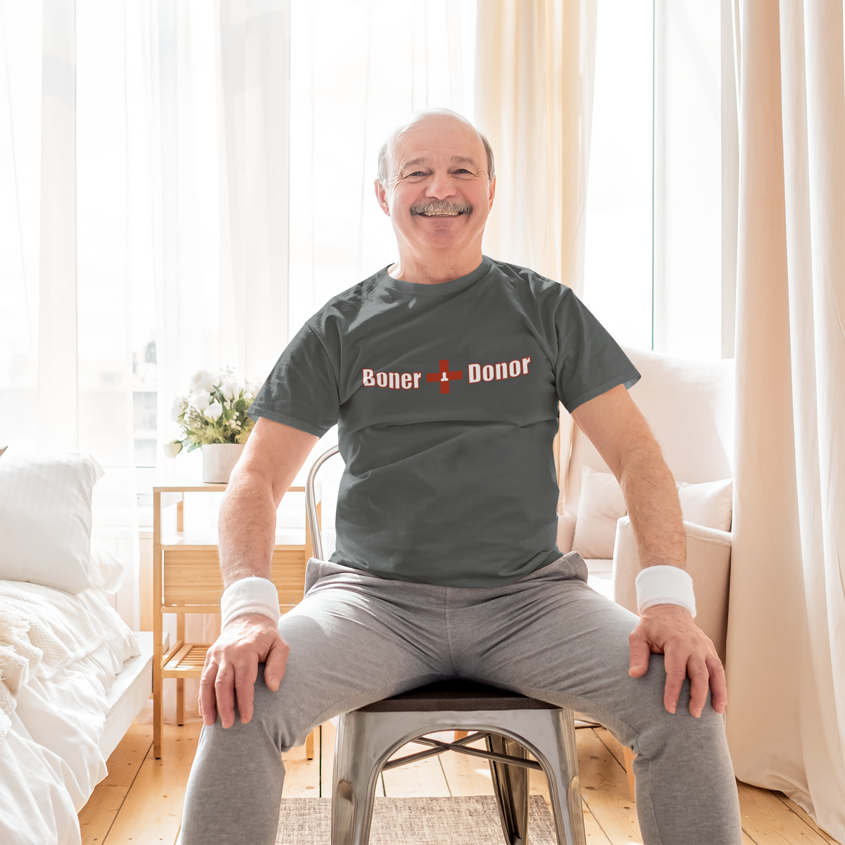 Boner Donor — Funny Cheeky Cotton T-Shirt | JonesTees