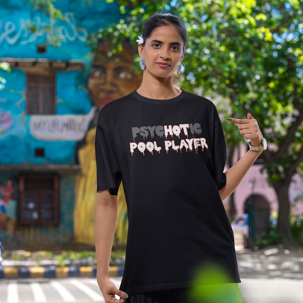 psycHOTic Pool Player — Funny Cotton T-Shirt | JonesTees