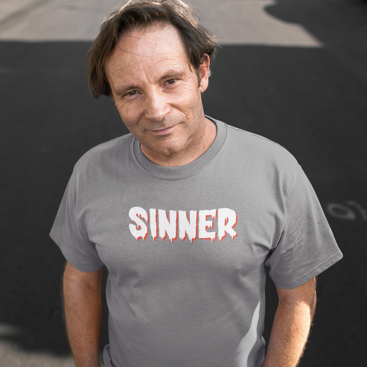 Sinner — Funny Cheeky Triblend T-Shirt | JonesTees