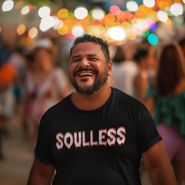 Soulless — Funny Dark Humour Cotton T-Shirt | JonesTees