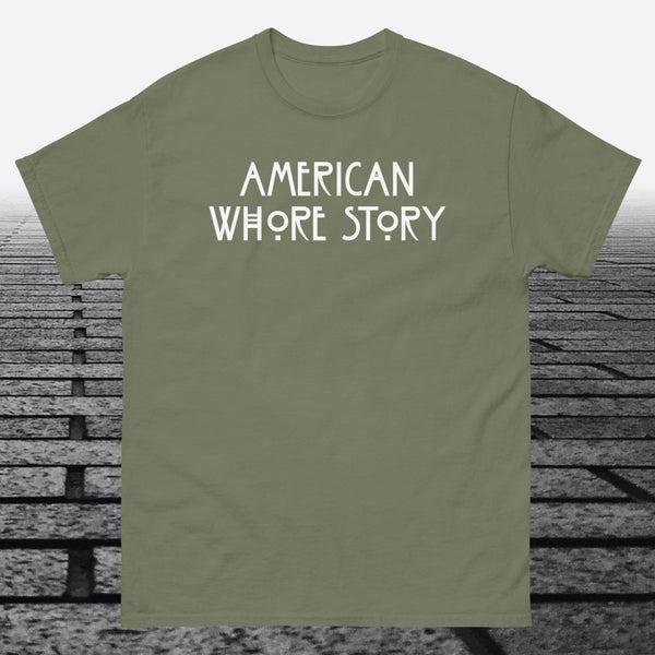 American Whore Story, Cotton T-shirt - JonesTees