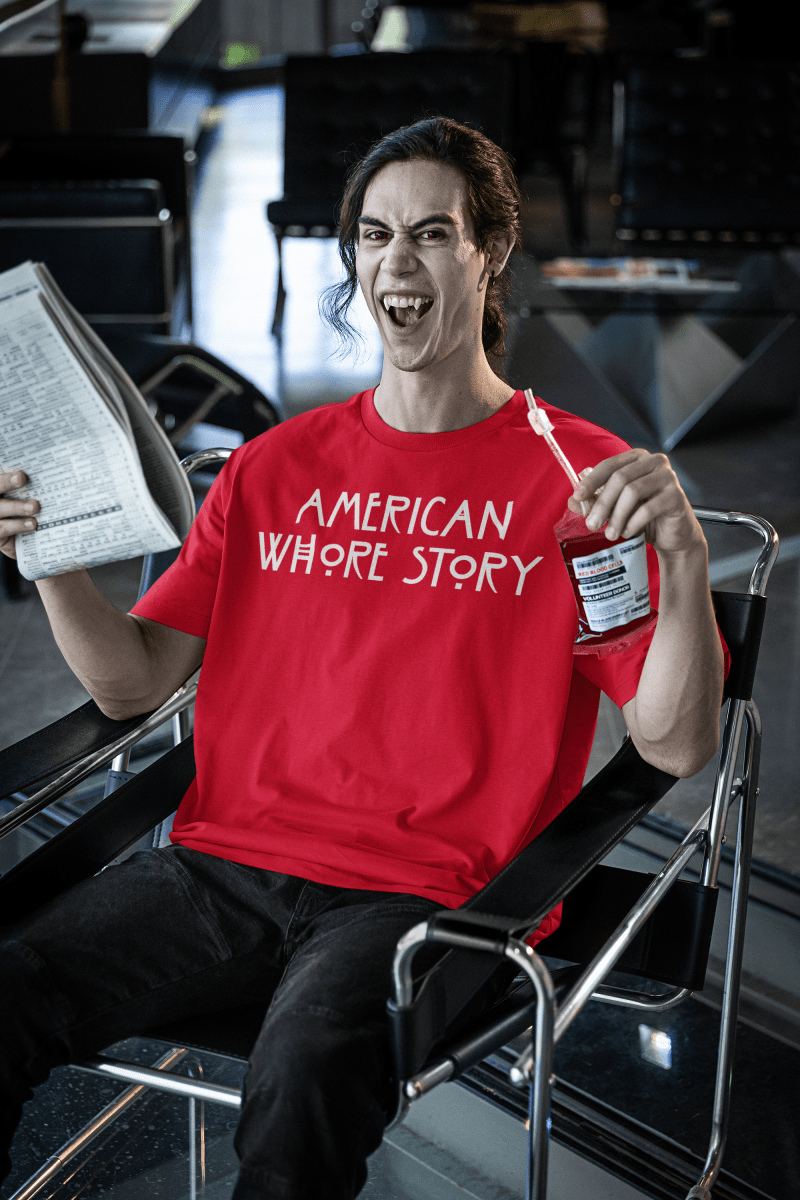 American Whore Story, Cotton T-shirt - JonesTees