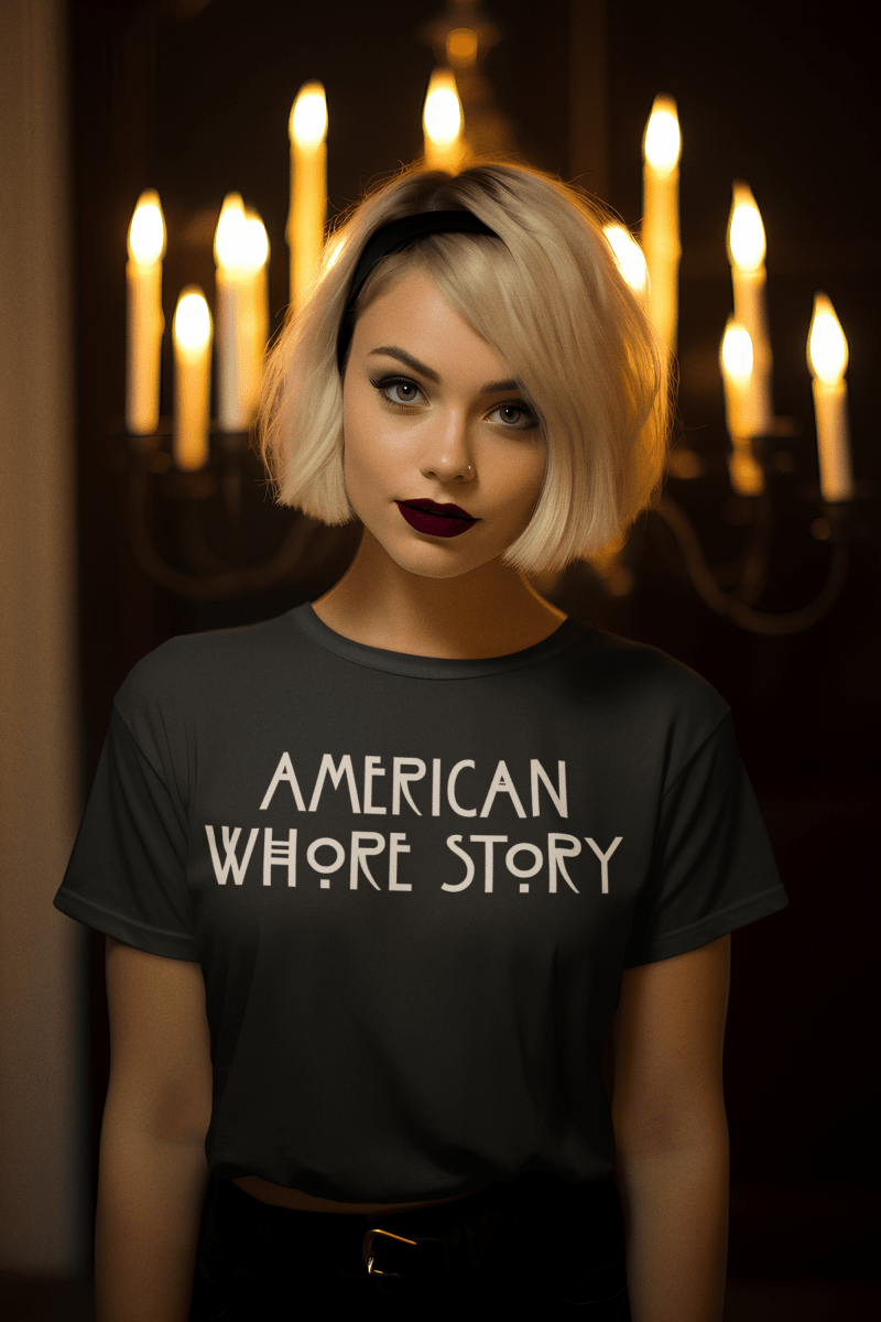 American Whore Story, Triblend T-shirt - JonesTees