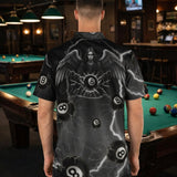 Angel Holding 8Ball, Lightning and 8 - balls, Polo Shirt - JonesTees