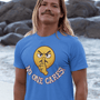 Angry Shooshing Emoji with No One Cares!, Cotton Unisex T-shirt - JonesTees