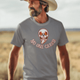 Angry Shooshing Skull with No One Cares, Triblend T-shirt - JonesTees