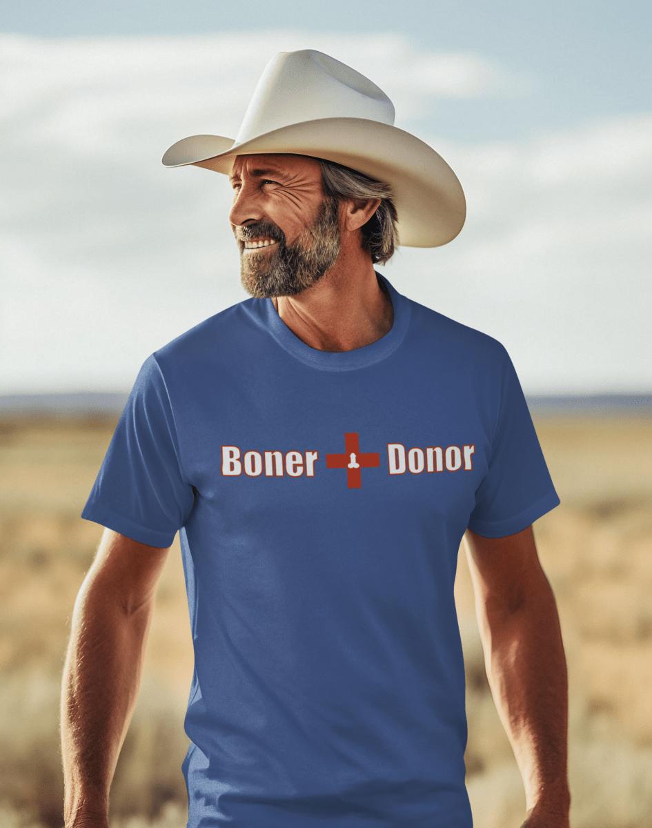 Boner Donor — Funny Cheeky Triblend T-Shirt | JonesTees - JonesTees