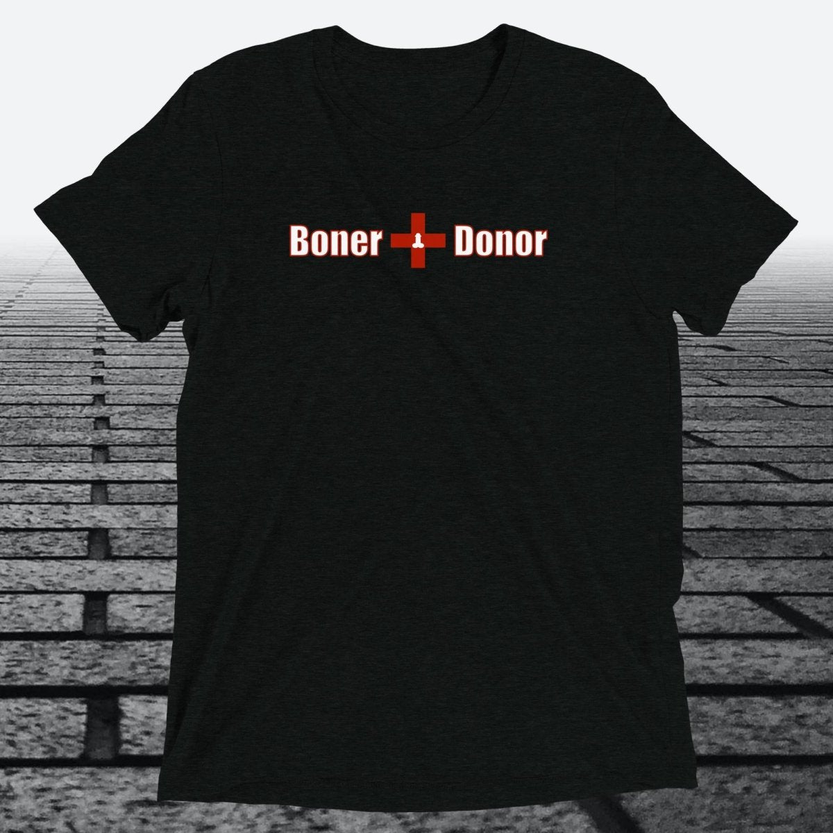Boner Donor — Funny Cheeky Triblend T-Shirt | JonesTees - JonesTees