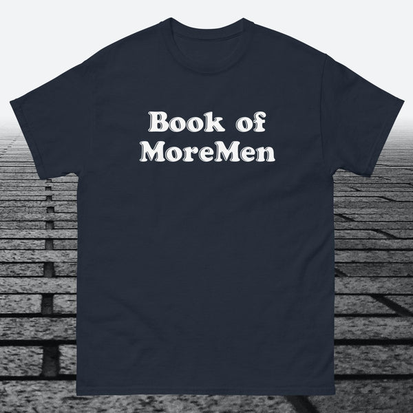 Book of MoreMen, Cotton T-shirt - JonesTees