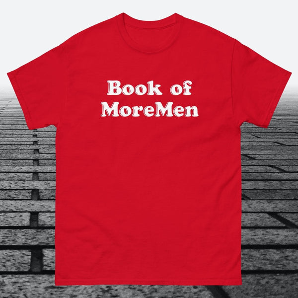 Book of MoreMen, Cotton T-shirt - JonesTees