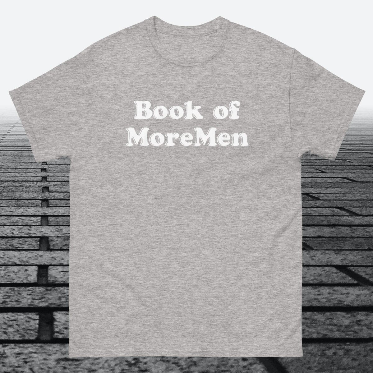 Book of MoreMen, Cotton T-shirt - JonesTees