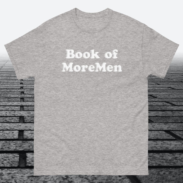 Book of MoreMen, Cotton T-shirt - JonesTees