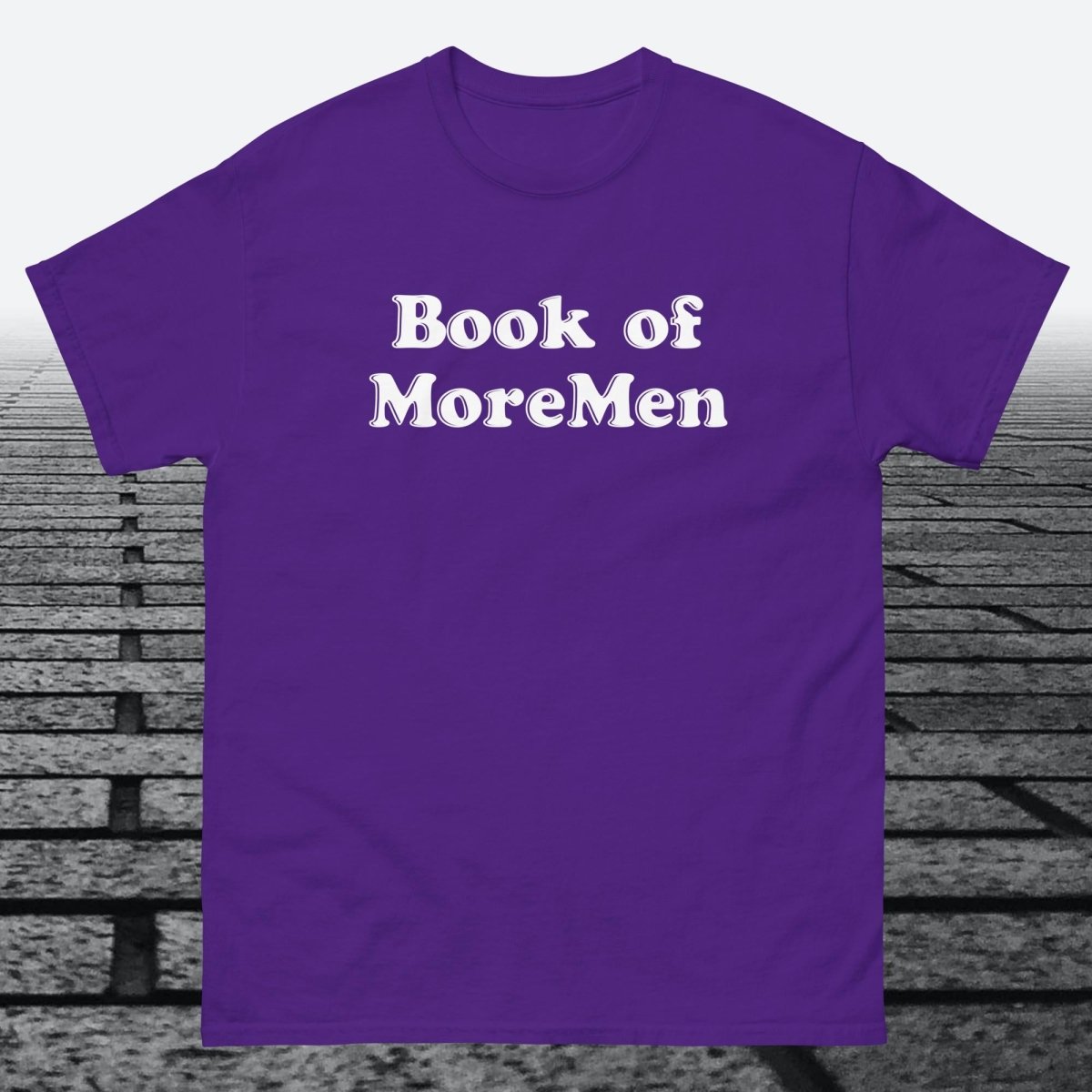 Book of MoreMen, Cotton T-shirt - JonesTees
