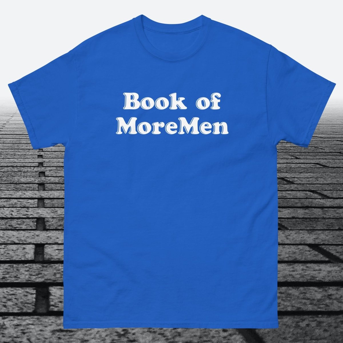 Book of MoreMen, Cotton T-shirt - JonesTees