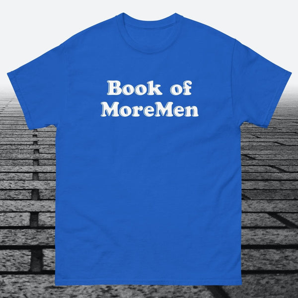 Book of MoreMen, Cotton T-shirt - JonesTees
