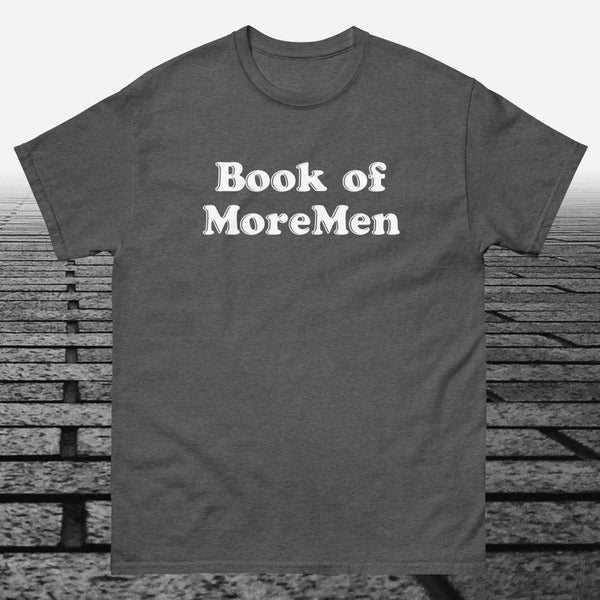 Book of MoreMen, Cotton T-shirt - JonesTees
