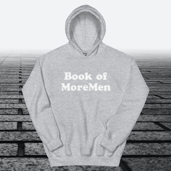 Book of MoreMen, Hoodie Sweatshirt - JonesTees