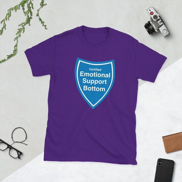Certified Emotional Support Bottom — Funny Cotton T-Shirt | JonesTees - JonesTees