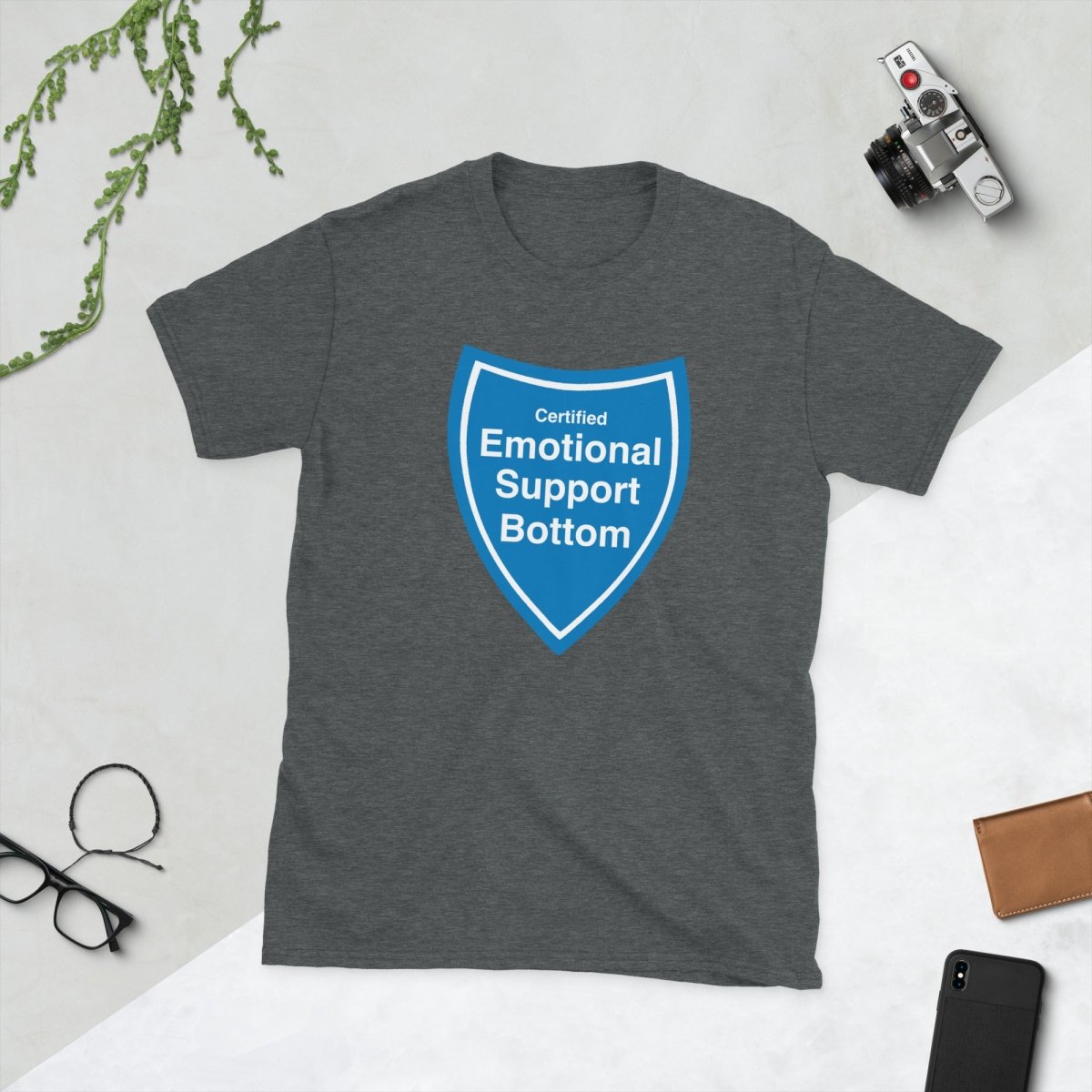 Certified Emotional Support Bottom — Funny Cotton T-Shirt | JonesTees - JonesTees