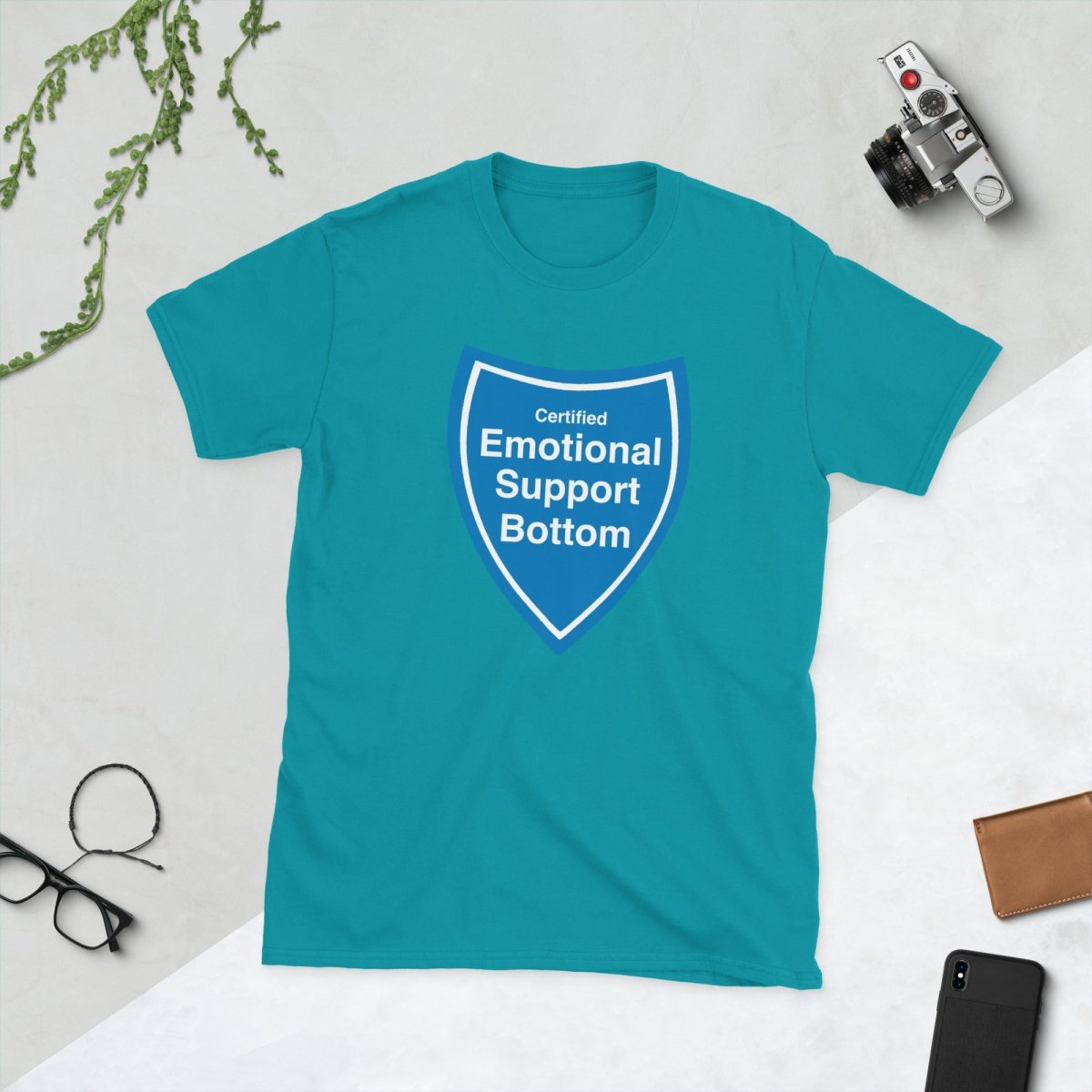 Certified Emotional Support Bottom — Funny Cotton T-Shirt | JonesTees - JonesTees