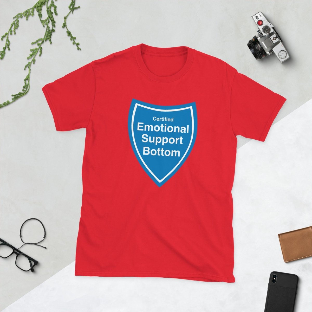 Certified Emotional Support Bottom — Funny Cotton T-Shirt | JonesTees - JonesTees