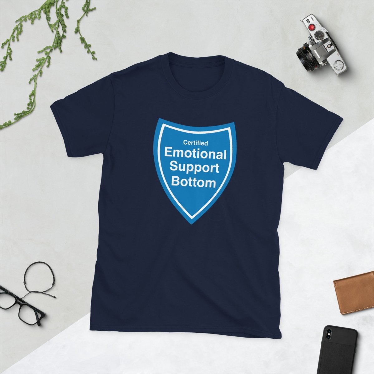Certified Emotional Support Bottom — Funny Cotton T-Shirt | JonesTees - JonesTees