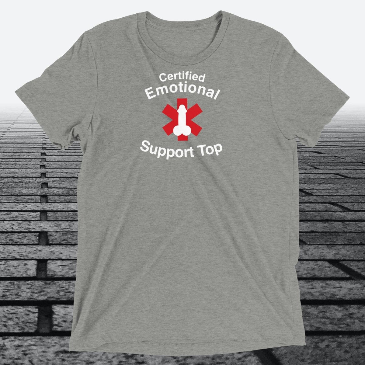 Certified Emotional Support Top — Funny Triblend T-Shirt | JonesTees - JonesTees