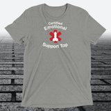 Certified Emotional Support Top — Funny Triblend T-Shirt | JonesTees - JonesTees