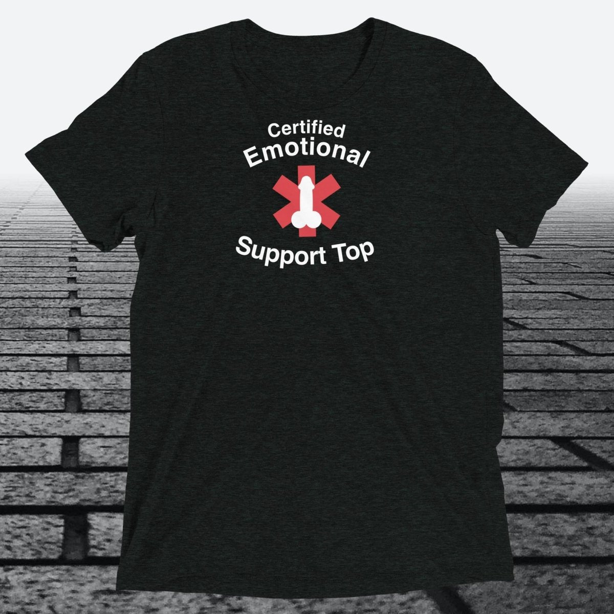 Certified Emotional Support Top — Funny Triblend T-Shirt | JonesTees - JonesTees