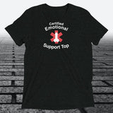 Certified Emotional Support Top — Funny Triblend T-Shirt | JonesTees - JonesTees