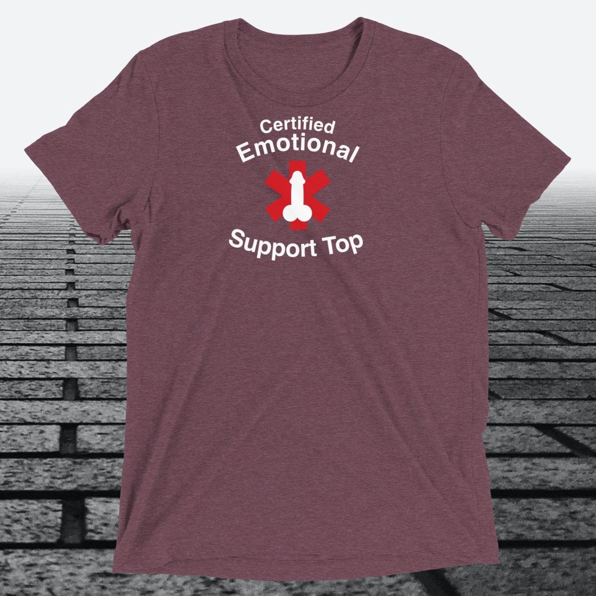 Certified Emotional Support Top — Funny Triblend T-Shirt | JonesTees - JonesTees