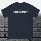 Choose Happy, Cotton T-shirt - JonesTees