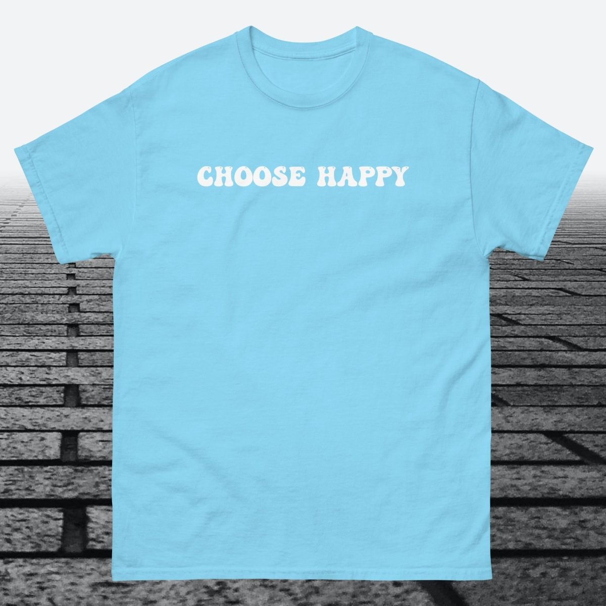 Choose Happy, Cotton T-shirt - JonesTees