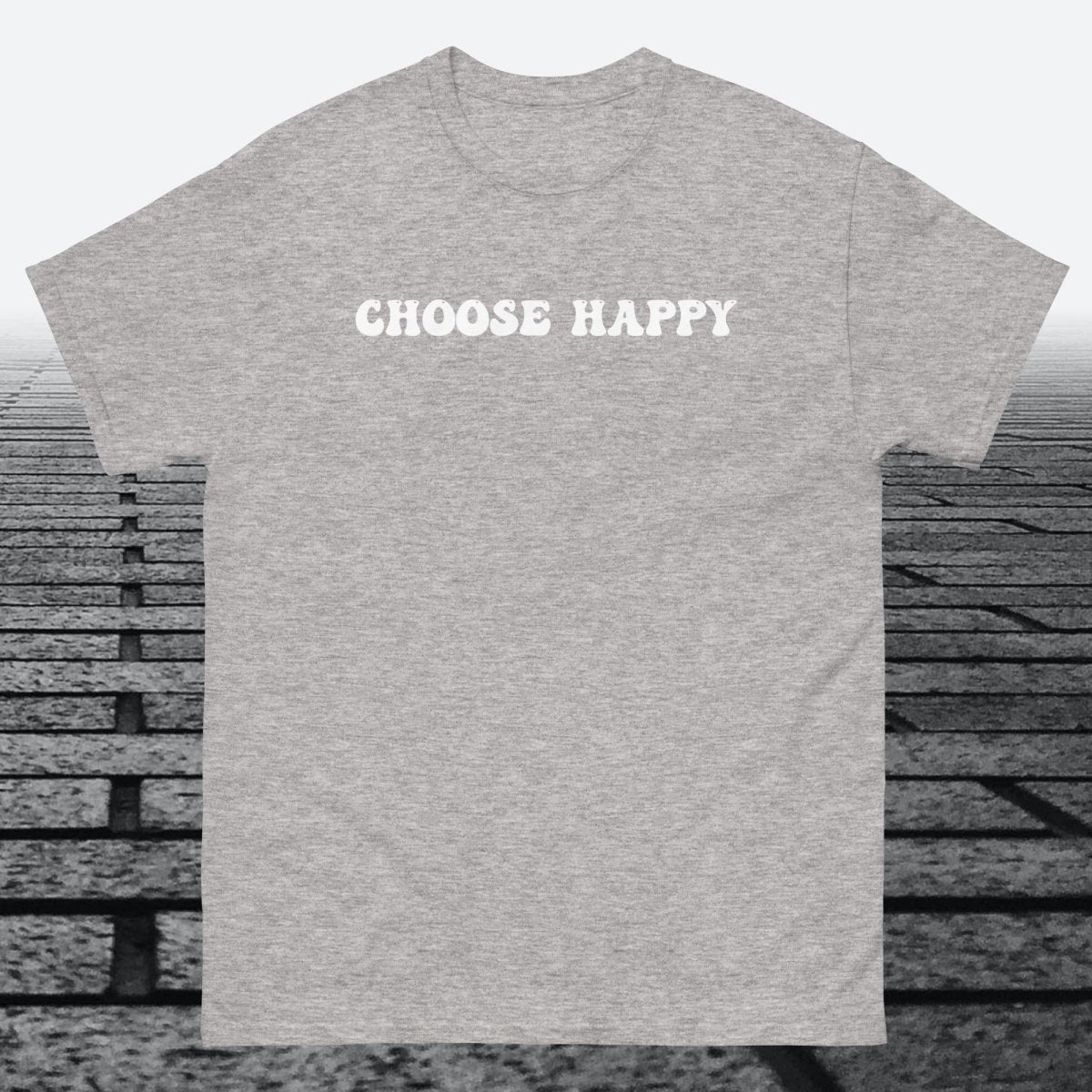 Choose Happy, Cotton T-shirt - JonesTees