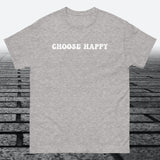 Choose Happy, Cotton T-shirt - JonesTees