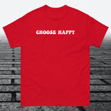 Choose Happy, Cotton T-shirt - JonesTees