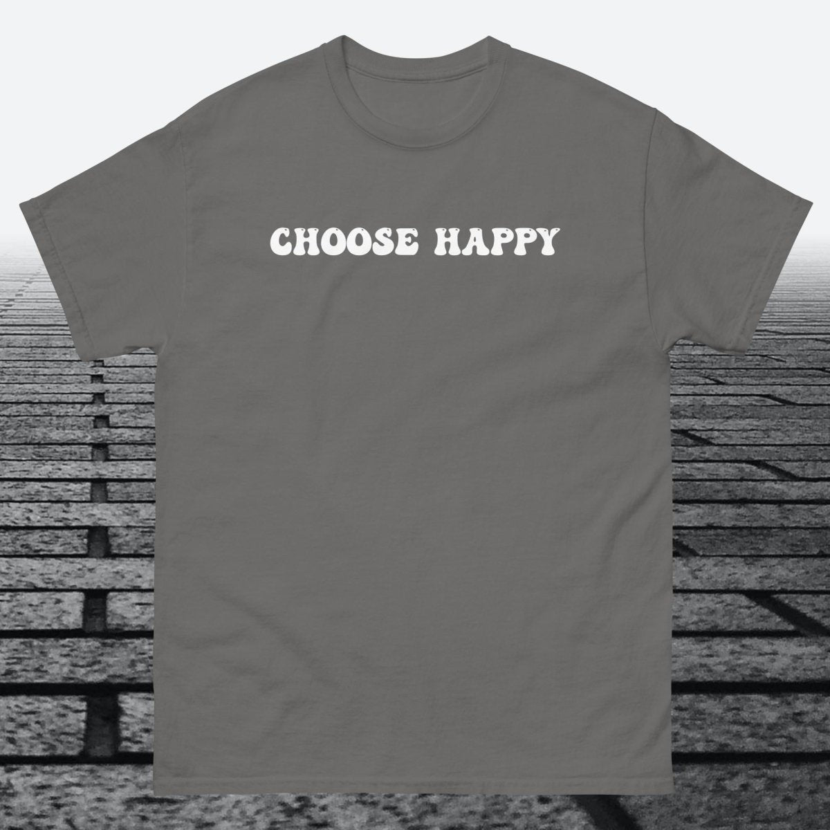 Choose Happy, Cotton T-shirt - JonesTees