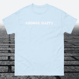 Choose Happy, Cotton T-shirt - JonesTees