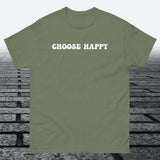 Choose Happy, Cotton T-shirt - JonesTees
