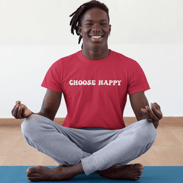 Choose Happy, Cotton T-shirt - JonesTees