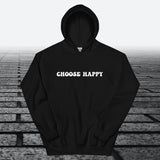Choose Happy, Hoodie Sweatshirt - JonesTees