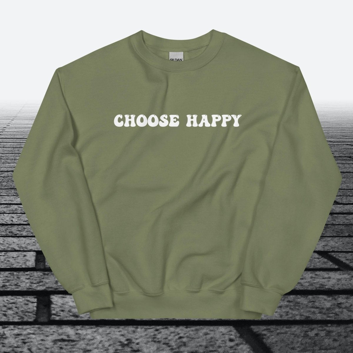 Choose Happy, Sweatshirt - JonesTees