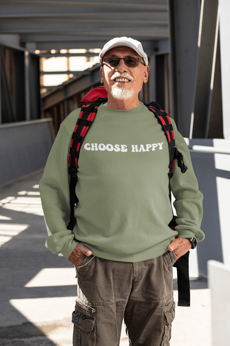 Choose Happy, Sweatshirt - JonesTees