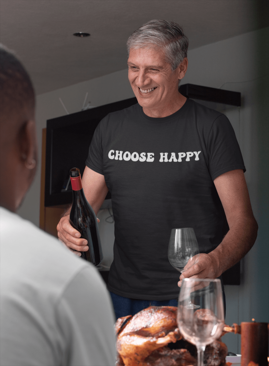 Choose Happy, Triblend T-shirt - JonesTees