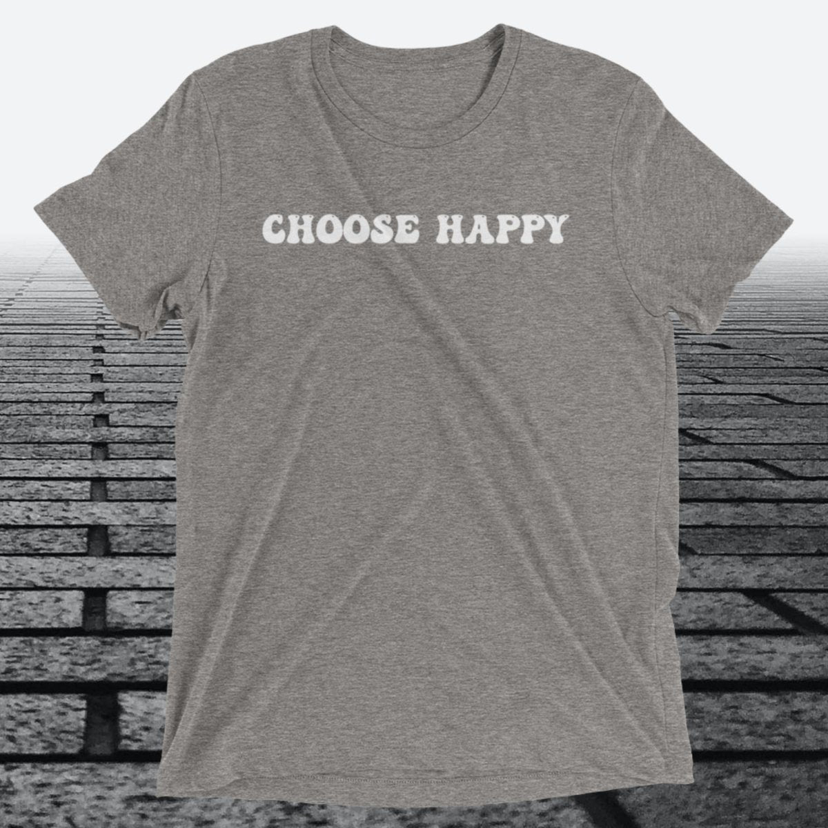 Choose Happy, Triblend T-shirt - JonesTees