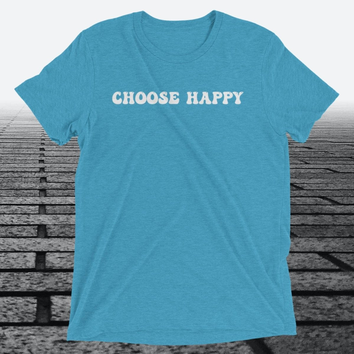 Choose Happy, Triblend T-shirt - JonesTees
