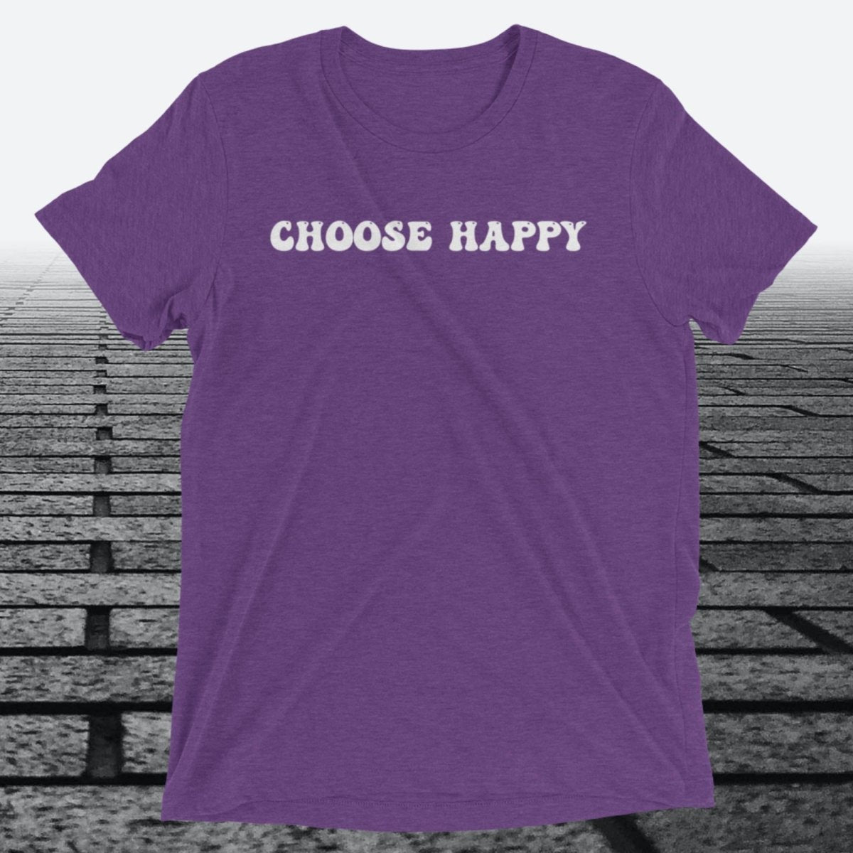 Choose Happy, Triblend T-shirt - JonesTees