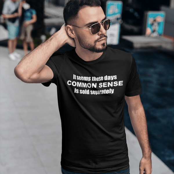 Common Sense T-Shirt — Funny Novelty Graphic Tee | Triblend Tee - JonesTees