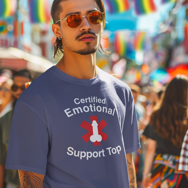 Certified Emotional Support Top — Funny Triblend T-Shirt | JonesTees